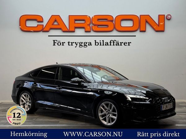 Audi A5 Sportback 45 TFSI Q S line Carplay B-kamera Värmare Dra - 2023