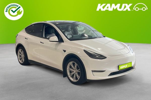 Tesla Model Y Long Range AWD Pano Kamera Värmare Drag Moms - 2023