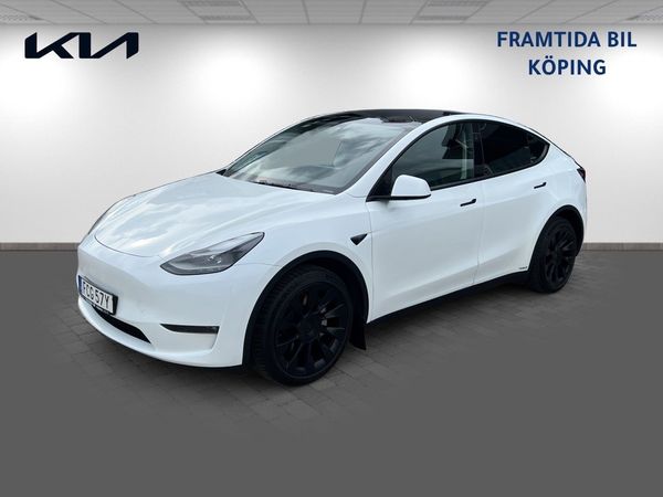 Tesla Model Y AWD HW4 Long Range 514Hk-Panorama-En ägare-Nyskick ! - 2024