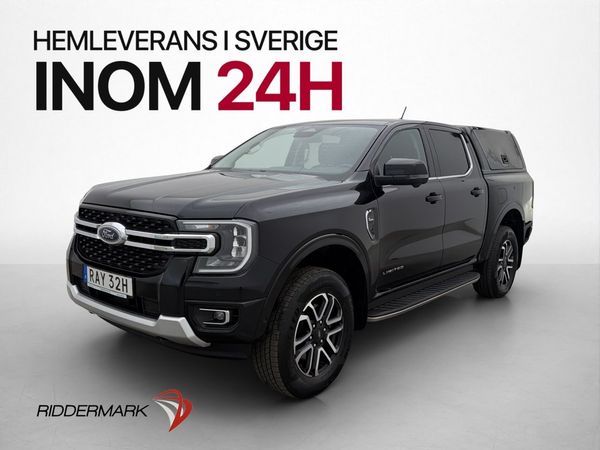 Ford Ranger Limited 2.0 e-4WD Värm Drag 360° CARPLAY Moms - 2024