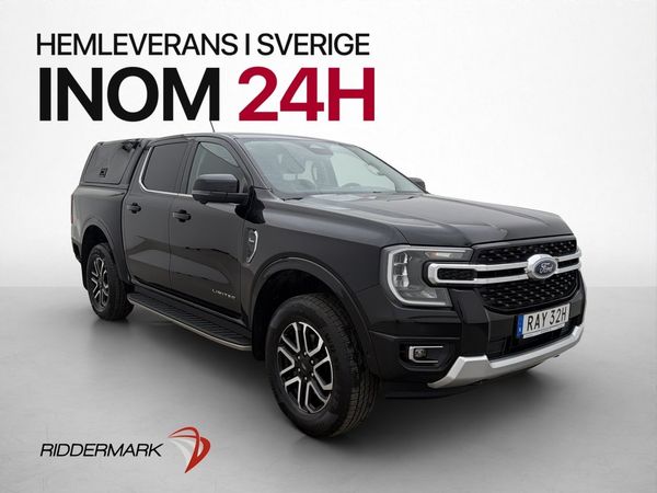 Ford Ranger Limited 2.0 e-4WD Värm Drag 360° CARPLAY MOMS - 2024
