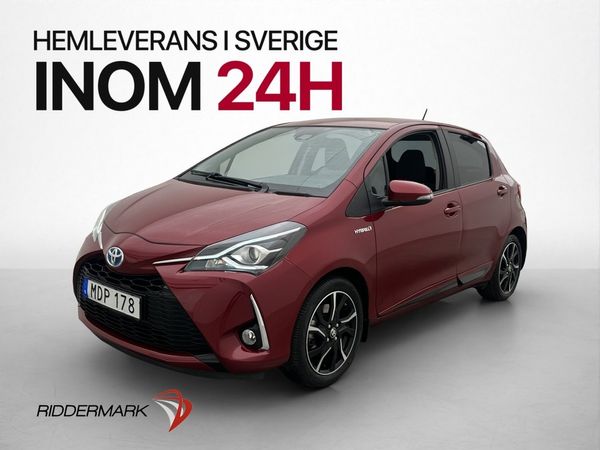 Toyota Yaris Hybrid Style M-Värmare Kamera Låga mil - 2017