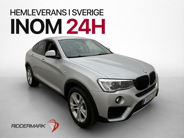 BMW X4 xDrive20d 190hk HiFi Navi P-Sensorer Halvskinn Drag - 2017