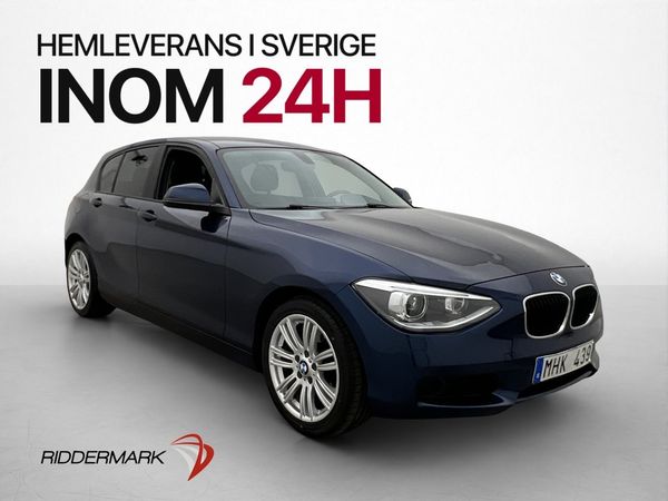 BMW 120 d 184hk Farthållare Sensorer 0,44l/mil - 2012