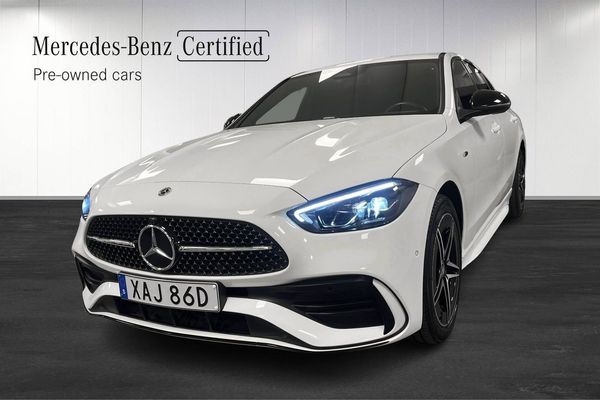 Mercedes C300 e e AMG Nightpack Kamera Läder Burmester - 2025