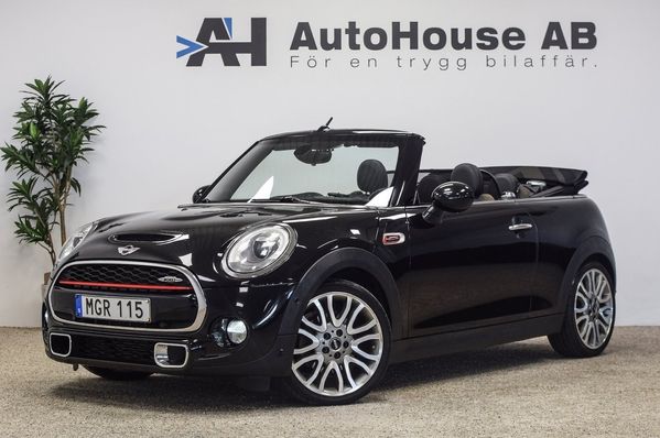 MINI Cooper S Convertible JCW 211HK Sportavgas Chili H/K Head Up - 2016