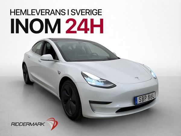 Tesla Model 3 Long Range AWD 440hk Autopilot Kamera Sv-Såld - 2019