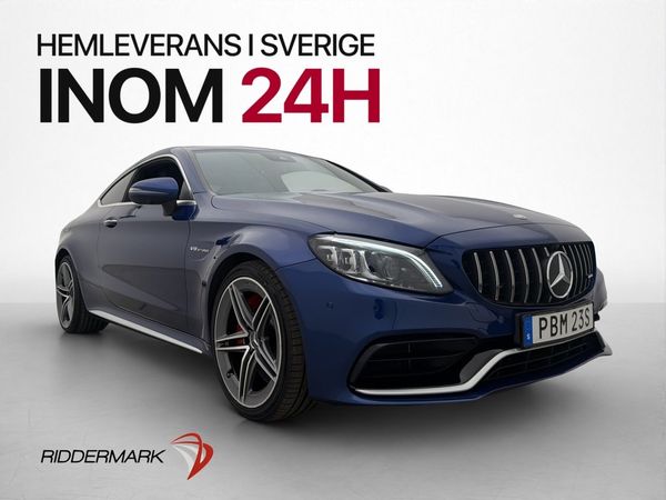 Mercedes C63 AMG S Coupé 510hk Panorama En-brukare MOMS - 2020