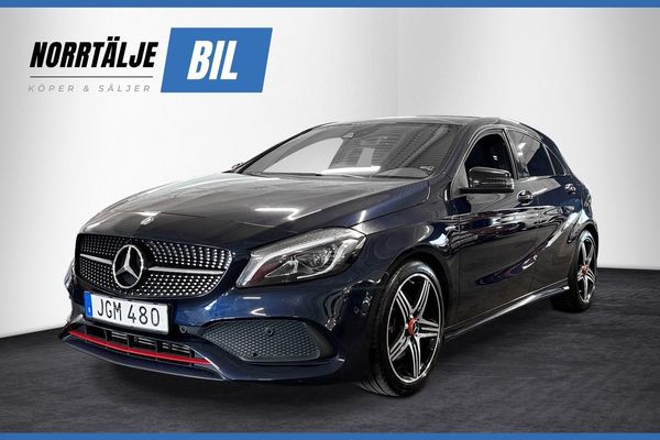 Mercedes A250 218 HK AMG SPORT 4M H/K VÄRMARE B-KAMERA PDC NYBES - 2017
