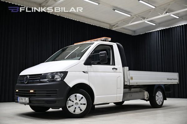 Volkswagen Transporter 2.0 TDI 150HK Flak|Drag|M/K-Värmare|Blixtljusramp|Moms - 2019