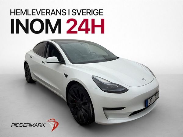 Tesla Model 3 Performance AWD Panorama Svensksåld - 2023