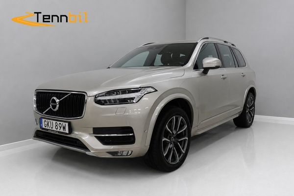 Volvo XC90 7-Sits D5 AWD Momentum Drag Skinn Kamera D-Värmare - 2017