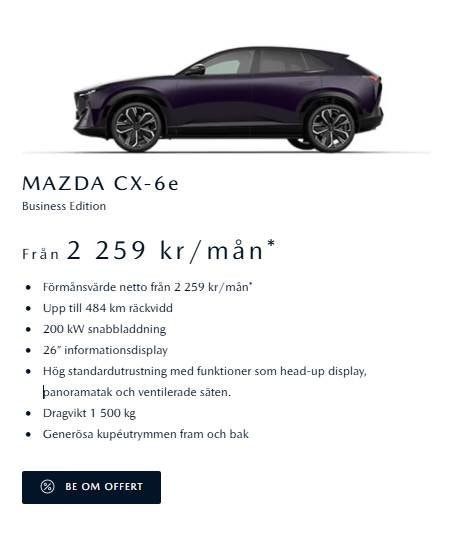 Mazda CX-6e bild 3