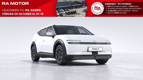 Hyundai Ioniq 3 2,99% ränta |Long Range - Trend - 2027