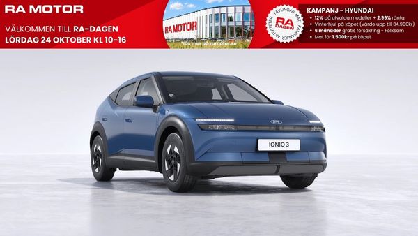 Hyundai Ioniq 3 Long Range - Select *Räntekampanj 2,99% - 2027