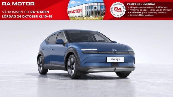 Hyundai Ioniq 3 Long Range - Prime *Räntekampanj 2,99% - 2027