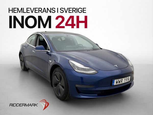 Tesla Model 3 Long Range AWD HW3 Dragkrok Autopilot Förvärm - 2019