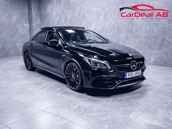 Mercedes CLA45 AMG 4MATIC Coupé 381hk Pano Skalstolar Sportavgassystem - 2017