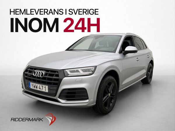 Audi Q5 TDI Quattro 190hk S Line Skinn/Tyg Drag Svensksåld - 2018