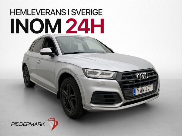 Audi Q5 TDI Quattro 190hk S Line Skinn/Tyg Drag Svensksåld - 2018