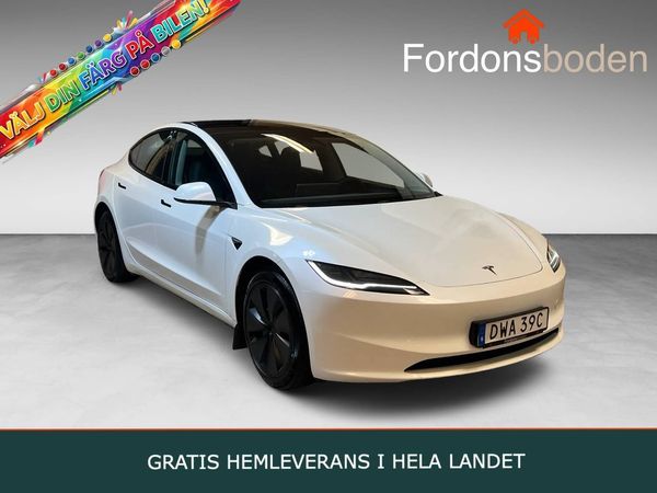 Tesla Model 3 Standard Range Panorama Elstolar Skärm.bak Vent.säten - 2024
