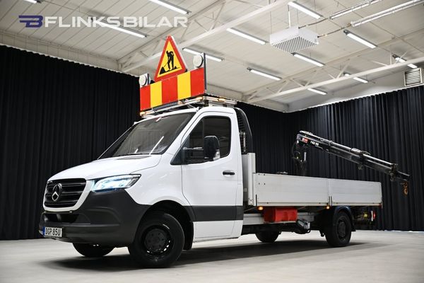 Mercedes Sprinter 316 CDI 7G 163HK Automat|Flak|Kranbil|HIAB|EnÄgare|Moms - 2019