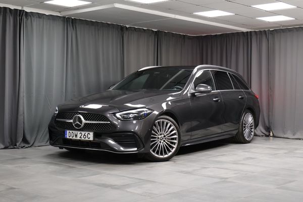 Mercedes C220 d AMG Line Prem Plus Head-UP Panorama Värmare - 2022