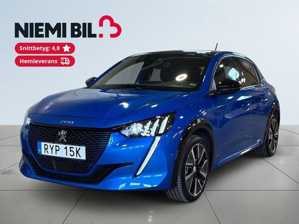 Peugeot e-208 GT 3D-Cockpit Kamera Farthållare Navi Lågmilad MOMS S&V - 2021