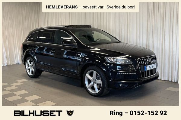 Audi Q7 3.0 TDI 7-SITS S-LINE VÄRMARE PANO DRAG - 2013