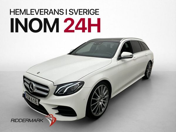 Mercedes E400 T 4M AMG Pano Burmester HUD Dragkrok - 2018
