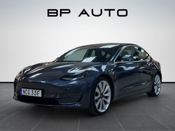 Tesla Model 3 Performance AWD Panorama GPS Kamera AP 513hk - 2019