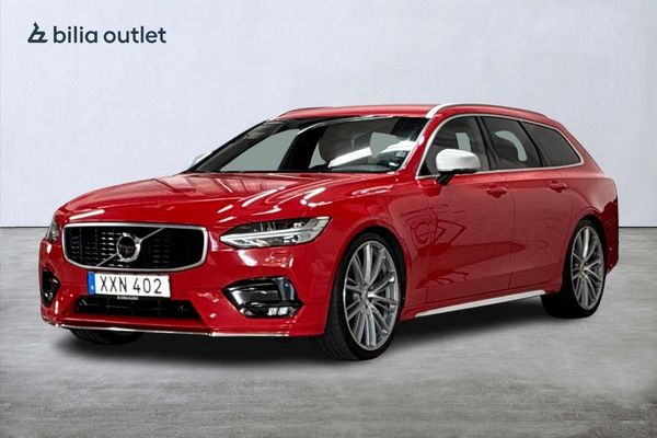 Volvo V90 D5 AWD R-Design 235hk Navi Drag H/K P-värm Carplay 360° - 2019