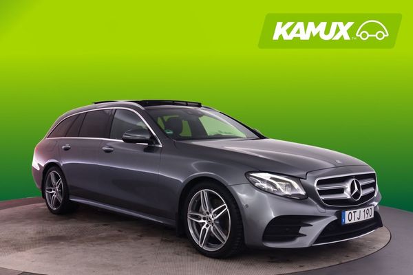 Mercedes E220 d T AMG 4M 360 Pano Burmest Wide HuD Drag Navi Läde - 2017