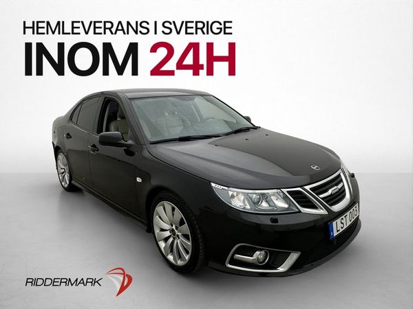 Saab 9-3 Aero Sedan 2.0 T 220hk Drag Sensorer Skinn 1-ägare - 2014