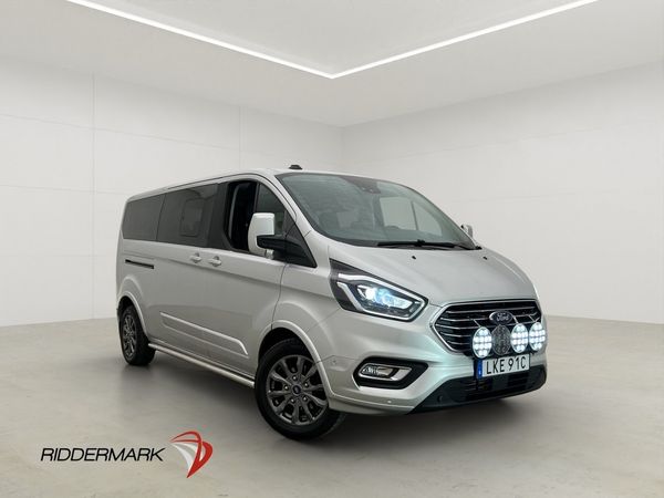 Ford Tourneo Custom Lång 185hk Värm Drag Skinn B-Kam CARPLAY - 2021