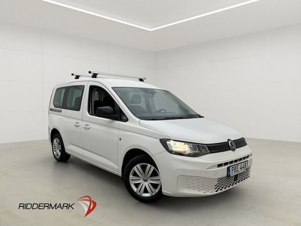 Volkswagen Caddy Life 102hk Dragkrok PDC CARPLAY 5-Sits Moms - 2022
