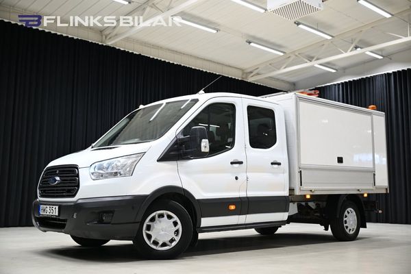 Ford Transit 350 2.0 TDCi 170HK Dubbelhytt|6-Sits|Kåpa|NyKamrem|Moms - 2017
