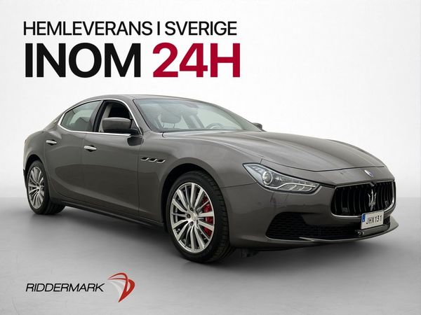 Maserati Ghibli S Q4 410hk Kamera Skinn Svensksåld - 2014