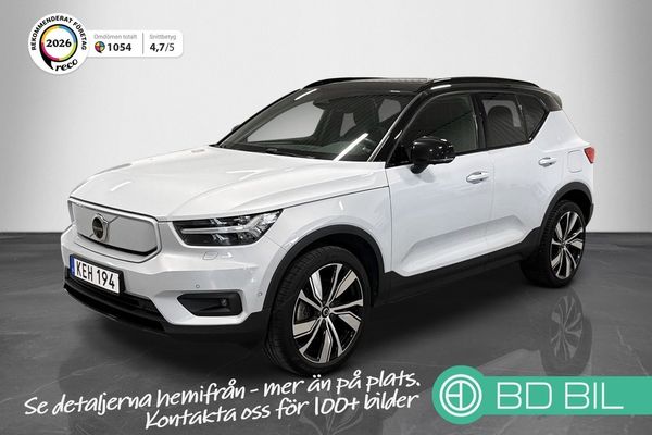 Volvo XC40 Recharge Pro H/K Panorama Dragkrok Backkamera - 2022