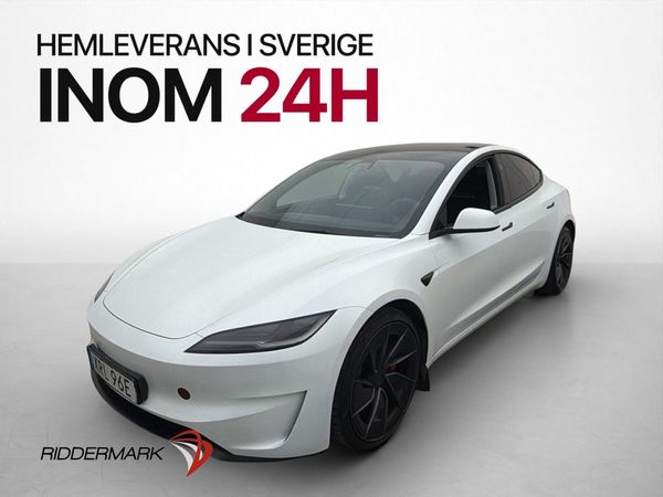 Tesla Model 3 Performance AWD Skärm-bak Värmepump MOMS - 2024