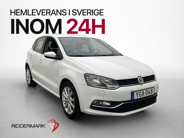 Volkswagen Polo 1.2 TSI P-Sensorer M/K-Värmare Farthållare - 2017