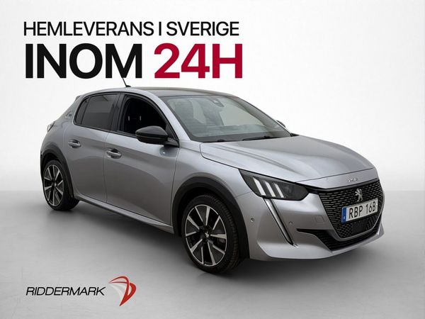 Peugeot e-208 136hk GT Kamera CarPlay Navi Halvskinn - 2021