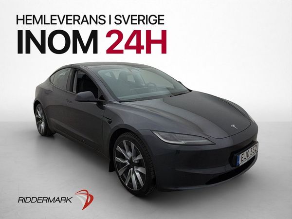 Tesla Model 3 AWD Autopilot Pano En-Brukare MOMS - 2024