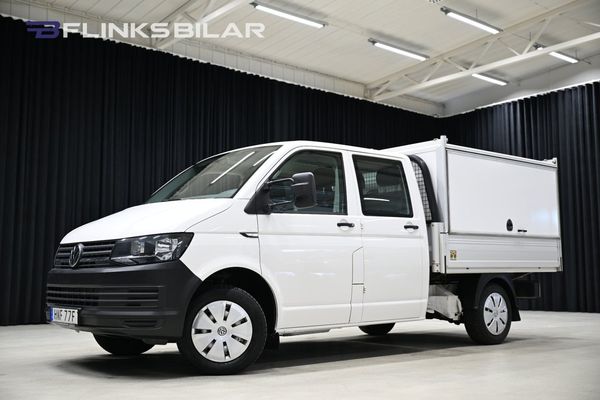 Volkswagen Transporter DSG 150HK Dubbelhytt|5-Sits|Kåpa|Drag|Värmare|Leasbar - 2019