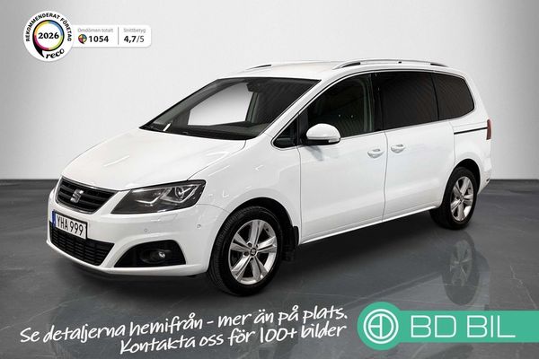 Seat Alhambra 2.0 TDI AWD 7-Sits Värmare Kamrem Bytt Helskinn Drag - 2017