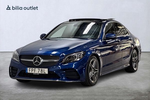 Mercedes C220 d AMG 194hk Panorama Navi Burmester Carplay 360° - 2019