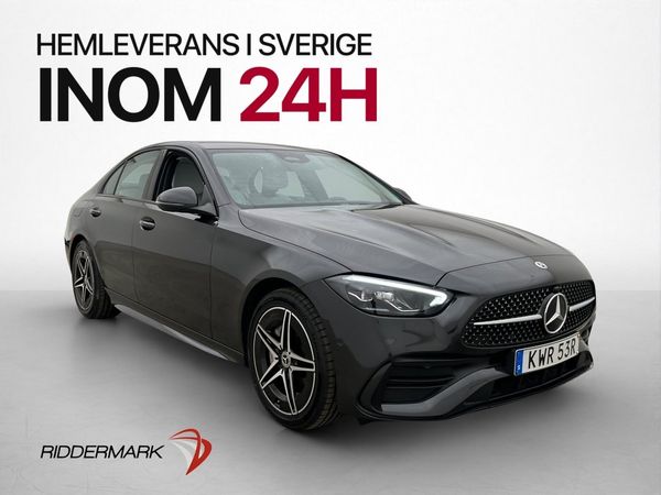 Mercedes C300 e 313hk AMG Burmester Värmare Navi Kamera - 2023