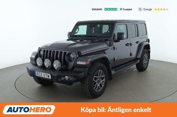 Jeep Wrangler Unlimited 4xe / Dragkrok, Rattvärme, GPS - 2021