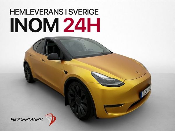 Tesla Model Y Performance Drag Autopilot Pano Skinn Kamera - 2023