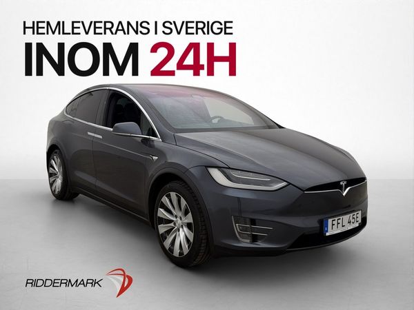Tesla Model X 100D AWD 7-Sits Pano Dragkrok AP Sv.Såld - 2019